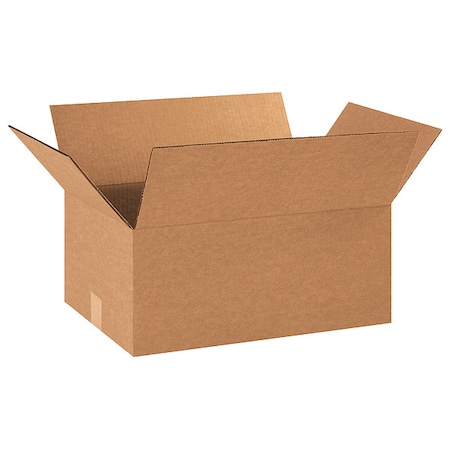 18 in x 12 in x 8 in Shipping Box, Kraft, Corrugate, Single Wall, 32 ECT MPN:11R412