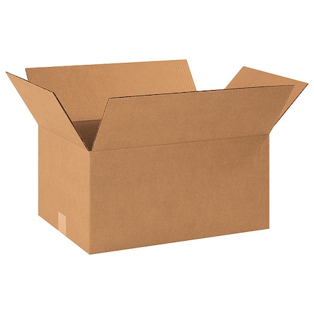 18 1/2 in x 12 1/2 in x 9 in Shipping Box, Kraft, Corrugate, Single Wall, 32 ECT MPN:11R413