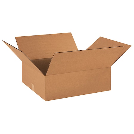 18 in x 16 in x 6 in Shipping Box, Kraft, Corrugate, Single Wall, 32 ECT MPN:11R418