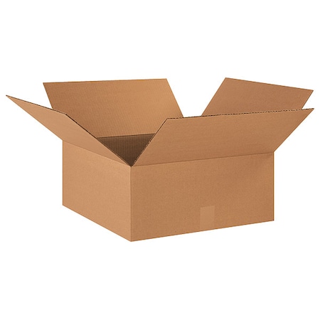18 in x 18 in x 8 in Shipping Box, Kraft, Corrugate, Single Wall, 32 ECT MPN:11R422