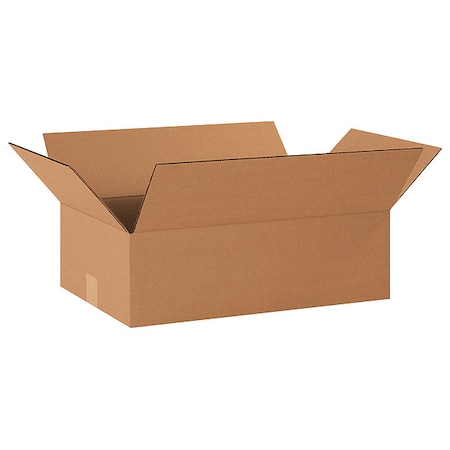 20 in x 12 in x 6 in Shipping Box, Kraft, Corrugate, Single Wall, 32 ECT MPN:11R427