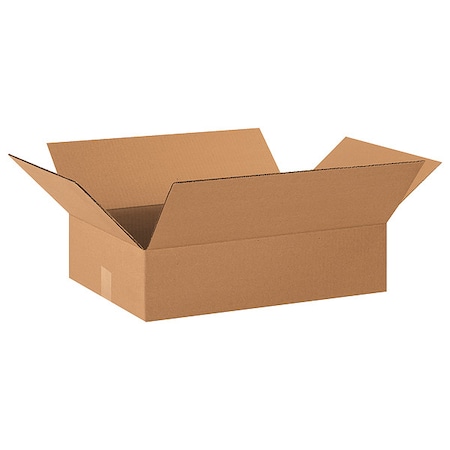 20 in x 14 in x 4 in Shipping Box, Kraft, Corrugate, Single Wall, 32 ECT MPN:11R429