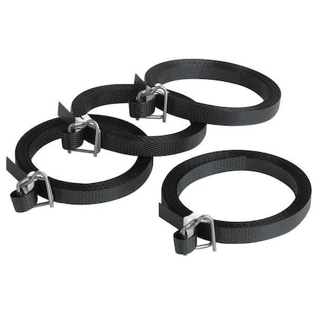 Plastic Strapping, 300 lb, Black, PK25 MPN:16P025