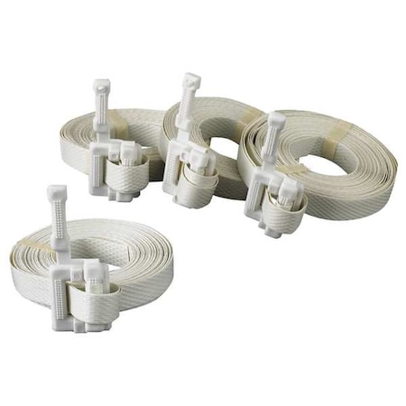 Plastic Strapping, 300 lb, White, PK25 MPN:16P026