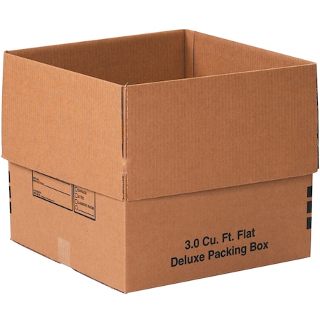 18 in x 18 in x 16 in Shipping Box, Kraft, Corrugate, Single Wall, 32 ECT MPN:181816DPB