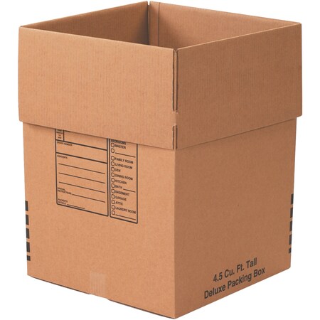 18 in x 18 in x 24 in Shipping Box, Kraft, Corrugate, Single Wall, 32 ECT MPN:181824DPB