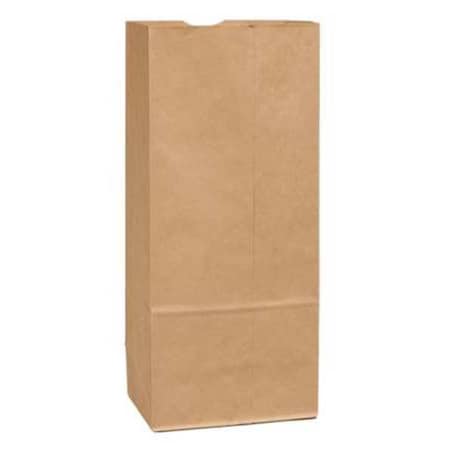Grocery Bag Flat Bottom 25 lb Brown, Pk500 MPN:18424