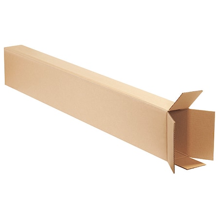8 in x 4 in x 52 in Shipping Box, Kraft, Corrugate, Single Wall, 32 ECT MPN:1PJU8
