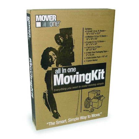 27 in x 26 in x 5 3/4 in Moving Box, Kraft, Corrugate, Single Wall, 200# MPN:1PKA2