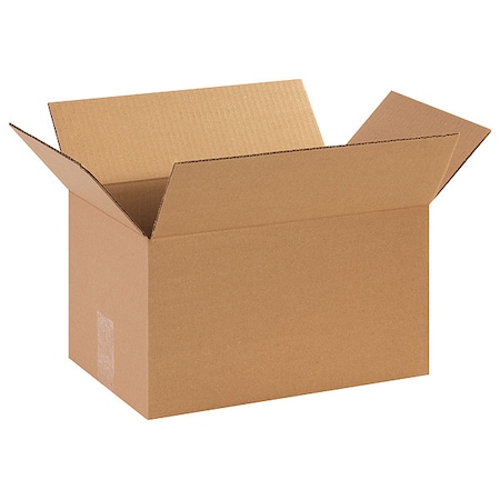 14 in x 9 in x 8 in Shipping Box, Kraft, Corrugate, Single Wall, 32 ECT MPN:22XK36