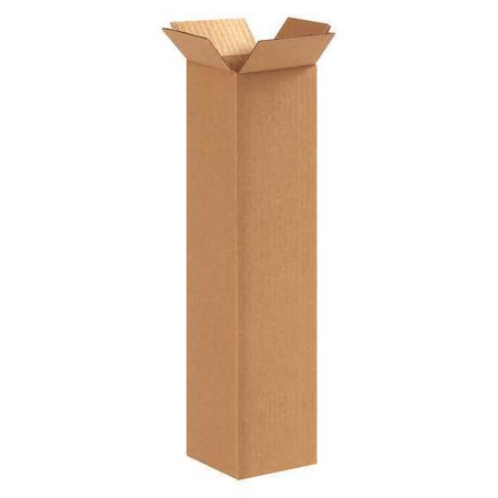 4 in x 4 in x 16 in Shipping Box, Kraft, Corrugate, Single Wall, 32 ECT MPN:22XK43