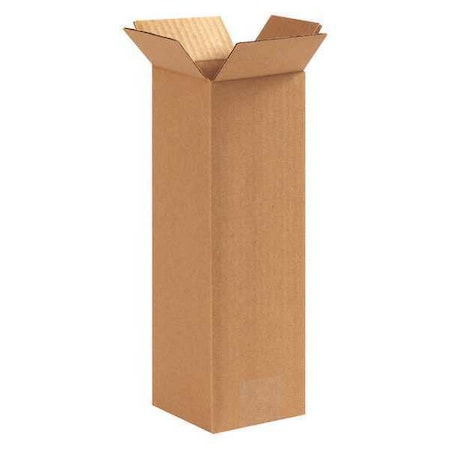 5 in x 5 in x 12 in Shipping Box, Kraft, Corrugate, Single Wall, 32 ECT MPN:22XK44