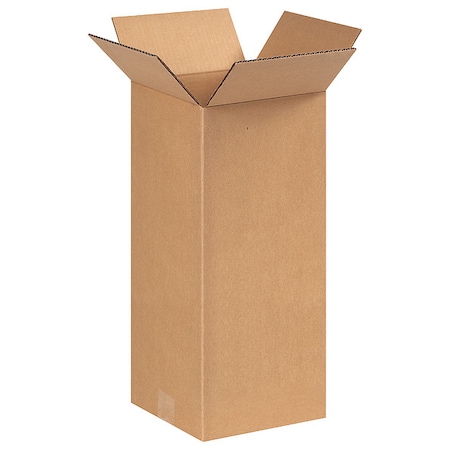 8 in x 8 in x 18 in Shipping Box, Kraft, Corrugate, Single Wall, 32 ECT MPN:22XK48