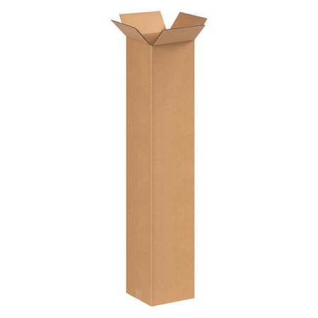8 in x 8 in x 42 in Shipping Box, Kraft, Corrugate, Single Wall, 32 ECT MPN:22XK49