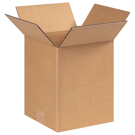 9 in x 9 in x 10 in Shipping Box, Kraft, Corrugate, Single Wall, 32 ECT MPN:22XK50