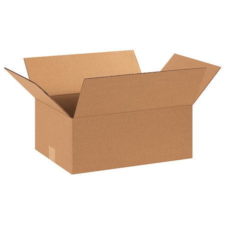 15 in x 11 in x 6 in Shipping Box, Kraft, Corrugate, Single Wall, 32 ECT MPN:22XK67