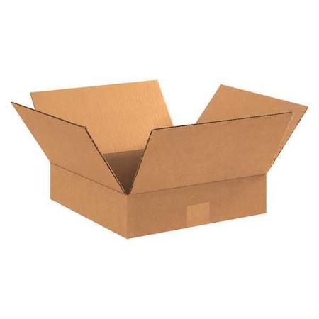 15 in x 15 in x 3 in Shipping Box, Kraft, Corrugate, Single Wall, 32 ECT MPN:22XK69
