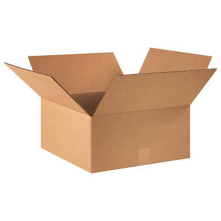 16 in x 16 in x 7 in Shipping Box, Kraft, Corrugate, Single Wall, 32 ECT MPN:22XK73