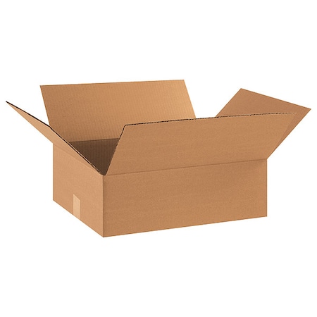 17 in x 14 in x 5 in Shipping Box, Kraft, Corrugate, Single Wall, 32 ECT MPN:22XK74