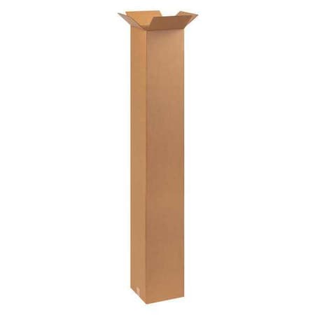 10 in x 10 in x 60 in Shipping Box, Kraft, Corrugate, Single Wall, 32 ECT MPN:22XK89