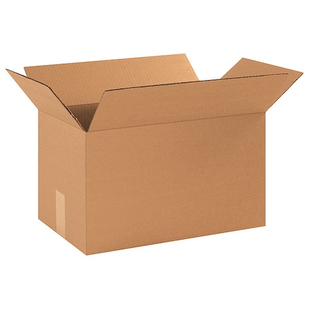 17 in x 10 in x 10 in Shipping Box, Kraft, Corrugate, Single Wall, 32 ECT MPN:22XL05