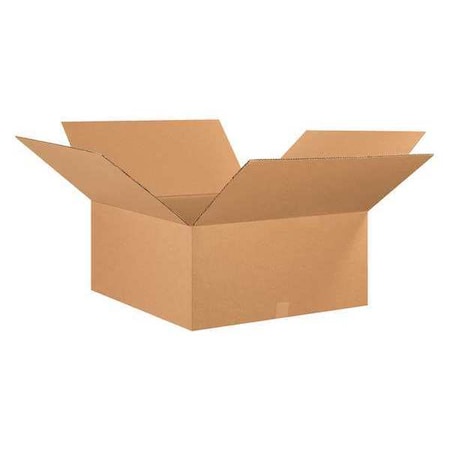 25 in x 25 in x 12 in Shipping Box, Kraft, Corrugate, Single Wall, 32 ECT MPN:22XL32
