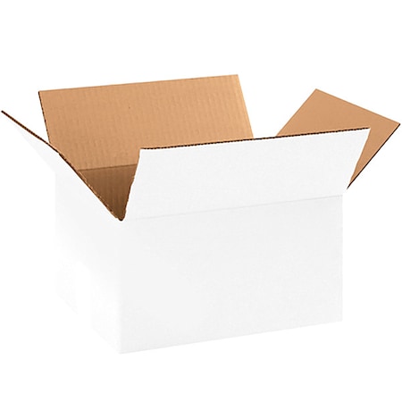 11 1/4 in x 8 3/4 in x 6 in Shipping Box, White, Corrugate, Single Wall, 32 ECT MPN:22XL46