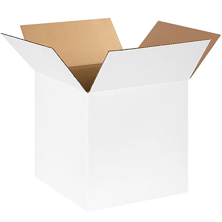 14 in x 14 in x 14 in Shipping Box, White, Corrugate, Single Wall, 32 ECT MPN:22XL59