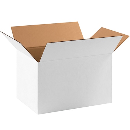 17 1/4 in x 11 1/4 in x 10 in Shipping Box, White, Corrugate, Single Wall, 32 ECT MPN:22XL65