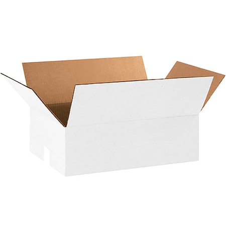 18 in x 12 in x 6 in Shipping Box, White, Corrugate, Single Wall, 32 ECT MPN:22XL71
