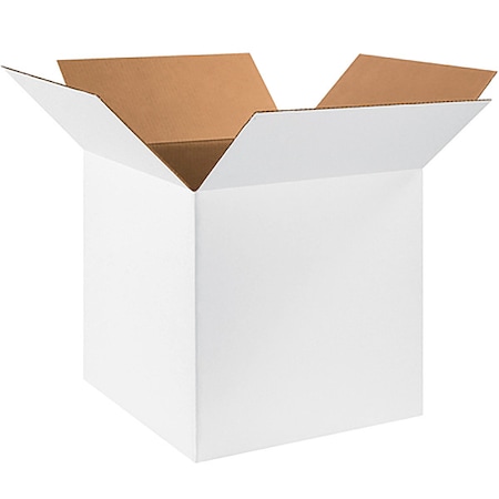 18 in x 18 in x 18 in Shipping Box, White, Corrugate, Single Wall, 32 ECT MPN:22XL75