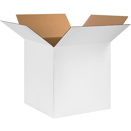 24 in x 24 in x 24 in Shipping Box, White, Corrugate, Single Wall, 32 ECT MPN:22XL79