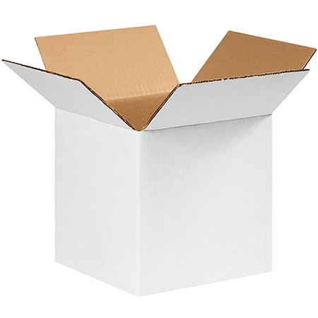 8 in x 8 in x 8 in Shipping Box, White, Corrugate, Single Wall, 32 ECT MPN:22XL95