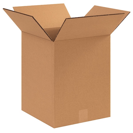 12-1/2 in x 12 1/2 in x 15 in Shipping Box, Kraft, Corrugate, Double Wall, 48 ECT MPN:22XM06