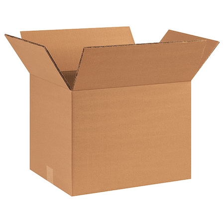 16 in x 12 in x 12 in Shipping Box, Kraft, Corrugate, Double Wall, 48 ECT MPN:22XM20