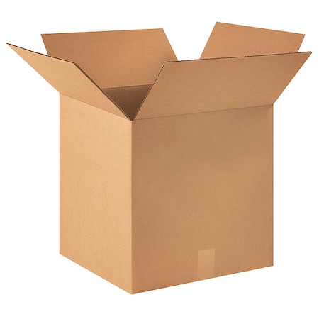 16 in x 16 in x 16 in Shipping Box, Kraft, Corrugate, Single Wall, 44 ECT MPN:22XM22