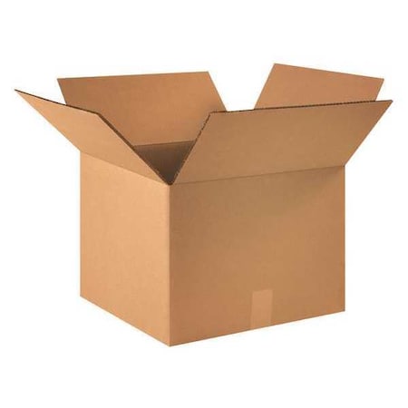 16 in x 16 in x 12 in Shipping Box, Kraft, Corrugate, Double Wall, 48 ECT MPN:22XM23