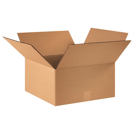 16 in x 16 in x 8 in Shipping Box, Kraft, Corrugate, Double Wall, 48 ECT MPN:22XM25