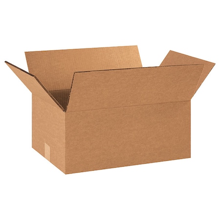 18 in x 12 in x 8 in Shipping Box, Kraft, Corrugate, Double Wall, 48 ECT MPN:22XM31