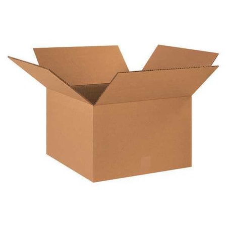 18 in x 18 in x 12 in Shipping Box, Kraft, Corrugate, Double Wall, 48 ECT MPN:22XM37