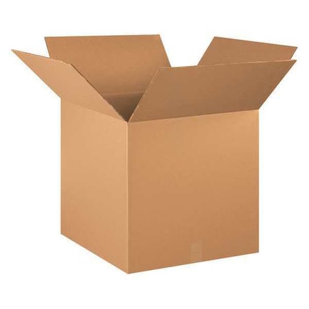 20 in x 20 in x 20 in Shipping Box, Kraft, Corrugate, Double Wall, 48 ECT MPN:22XM50