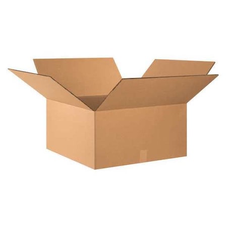 24 in x 24 in x 12 in Shipping Box, Kraft, Corrugate, Double Wall, 48 ECT MPN:22XM65