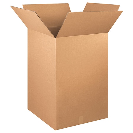 24 in x 24 in x 36 in Shipping Box, Kraft, Corrugate, Double Wall, 48 ECT MPN:22XM68