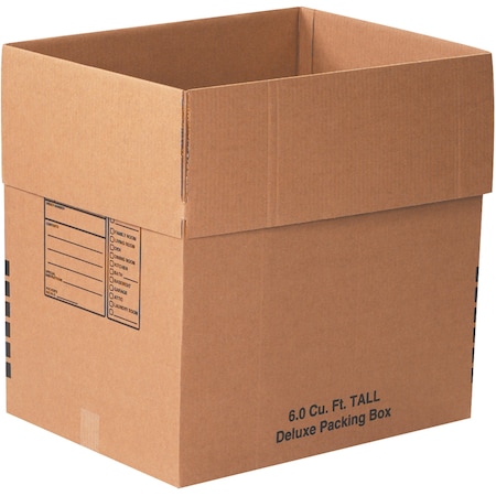 24 in x 18 in x 24 in Shipping Box, Kraft, Corrugate, Single Wall, 32 ECT MPN:241824DPB