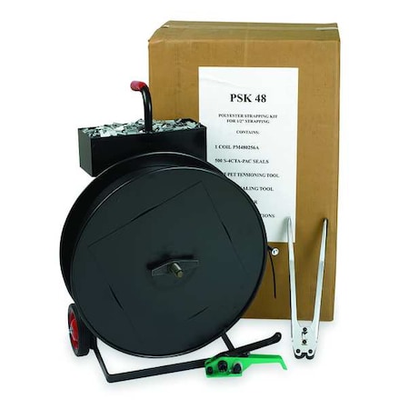 Plastic Strapping Kit, 775 lb, Polyester MPN:2CXL6