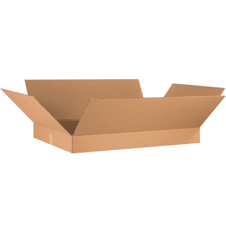 36 in x 24 in x 4 in Shipping Box, Kraft, Corrugate, Single Wall, 32 ECT MPN:36244