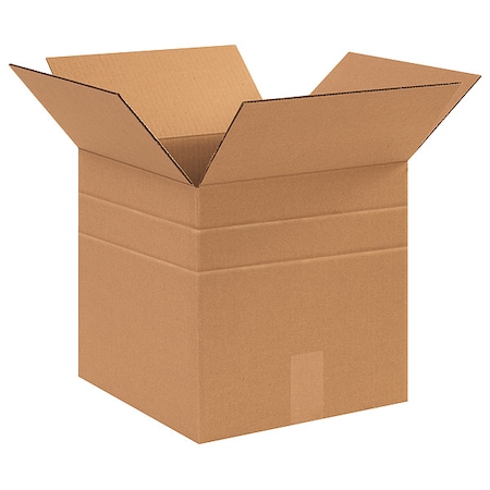 12 in x 12 in x 12 in Multi-Depth Box, Kraft, Corrugate, Single Wall, 32 ECT MPN:3AFT9