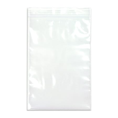 Reclosable Bag, Zip Seal, 24 in L, 14 in W, 4 mil Thick, Low Density Polyethylene (LDPE), Clear MPN:3CUA2