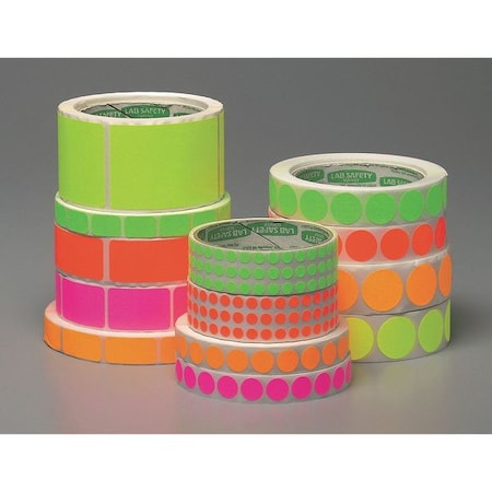 Blank Dot Label Green 1-1/2