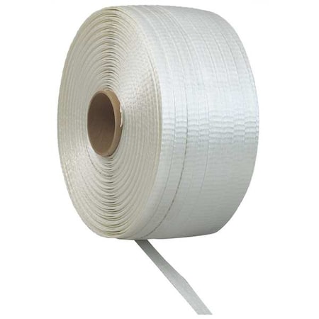 Plastic Strapping, HG, White, 7800 ft. L MPN:40TP73